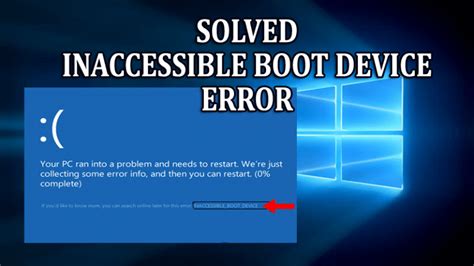 windows 10 inaccessible boot device after disk clone|repairing disk errors after clone.